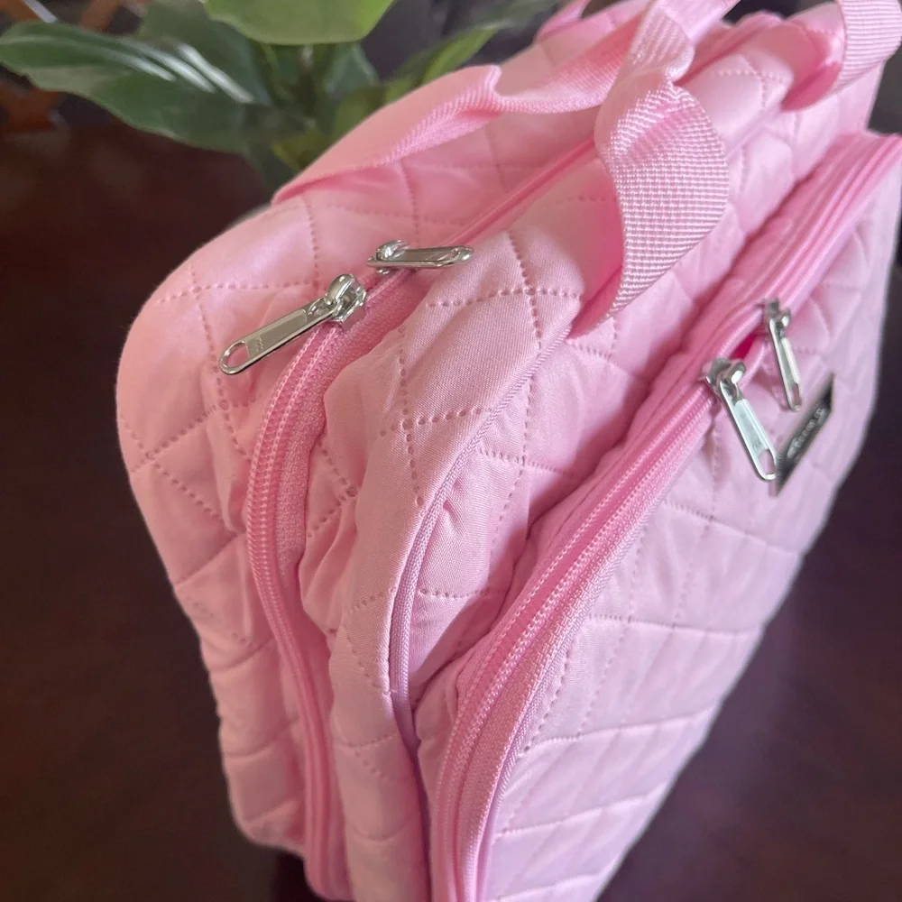 POPPIN10 - Pink Cosmetic Bag Hanging Toiletry Makeup Bag - Picture 8 of 11